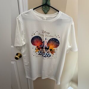 Disney 2026 Family Vacation White T-Shirt